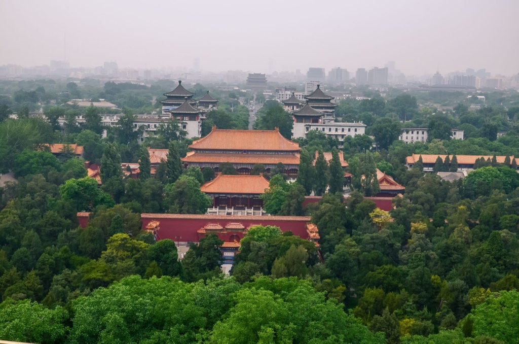 Zracené město v Pekingu
