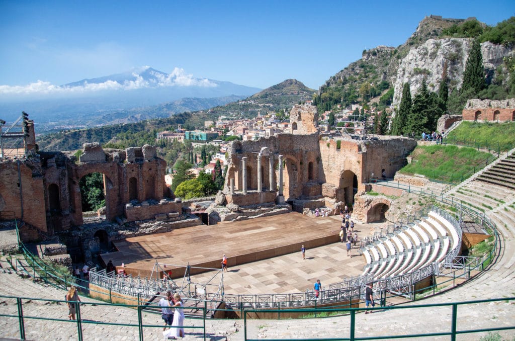 Taormina řecké divadlo